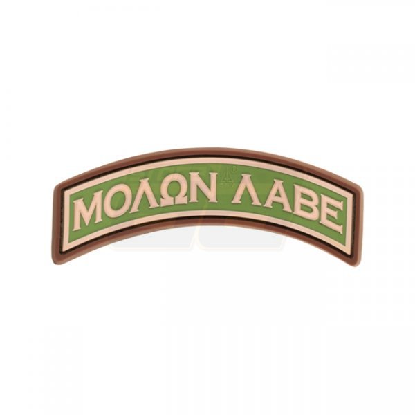 JTG Molon Labe Tab Rubber Patch - Multicam