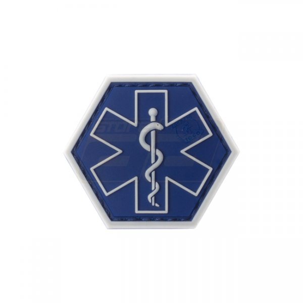 JTG Paramedic Hexagon Rubber Patch - Blue