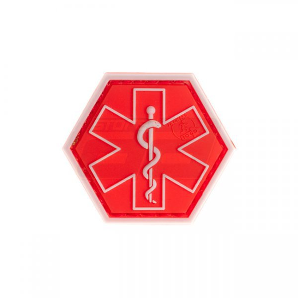 JTG Paramedic Hexagon Rubber Patch - Red