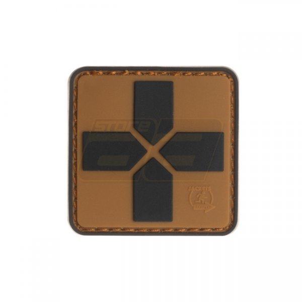 JTG Red Cross Rubber Patch 40mm - Coyote