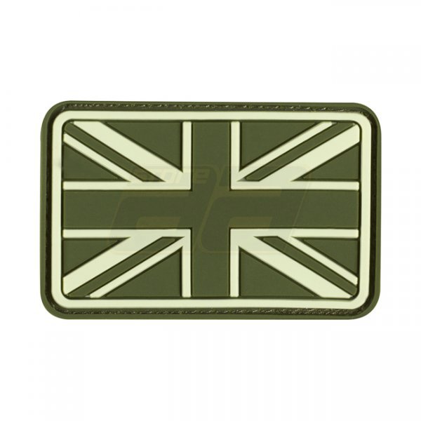 JTG Small Great Britain Flag Rubber Patch - Forest