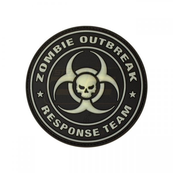 JTG Zombie Outbreak Rubber Patch - Glow in the Dark