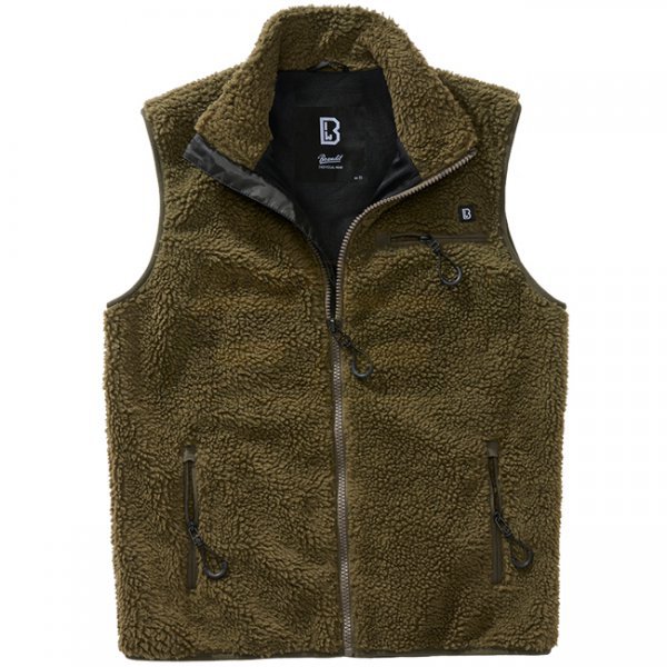 Brandit Teddyfleece Vest Men - Olive - L