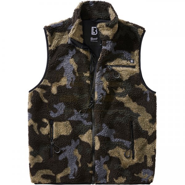 Brandit Teddyfleece Vest Men - Darkcamo - 2XL