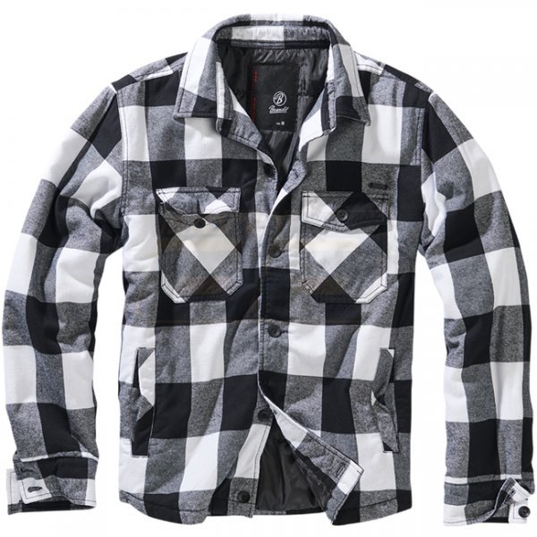 Brandit Lumberjacket - White / Black - 7XL