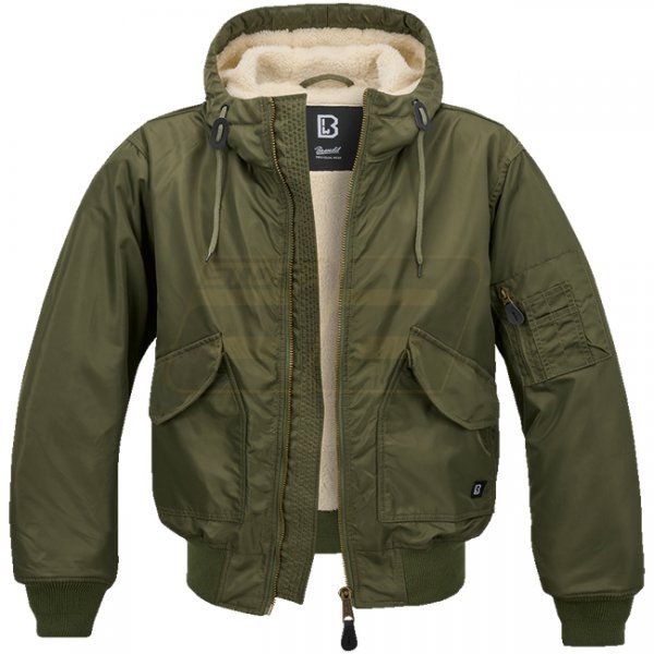 Brandit CWU Jacket hooded - Olive - L