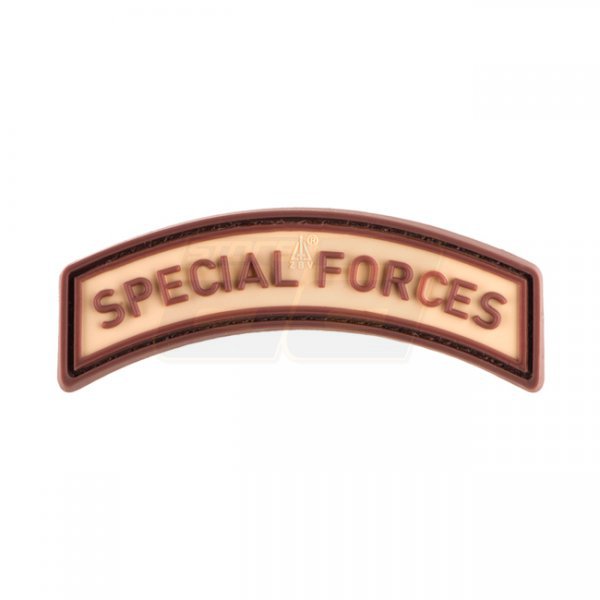 JTG Special Forces Tab Rubber Patch - Desert