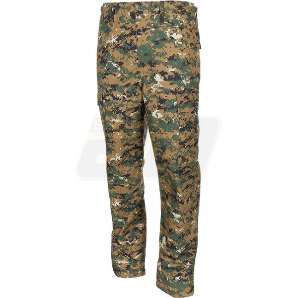 MFH BDU Combat Pants Ripstop - Digital Woodland - S