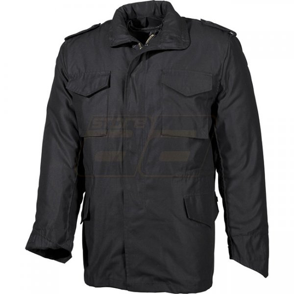 MFH US Field Jacket M65 Lined - Black - M