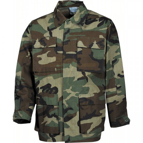 MFH US BDU Field Jacket Ripstop - Woodland - S