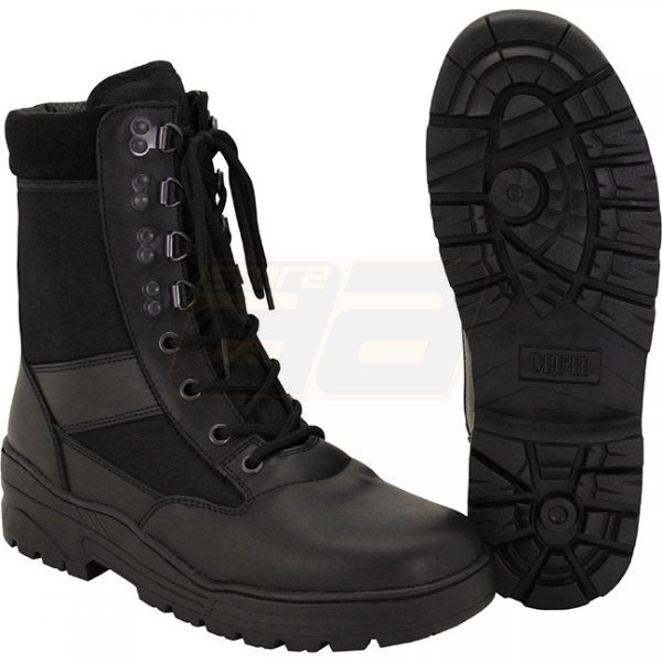 MFH Security Boots 8-Hole - Black - 48