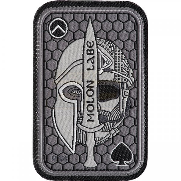 M-Tac Molon Labe Ace Woven Patch - Grey