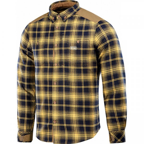 M-Tac Redneck Shirt - Navy Blue / Yellow - L - Long