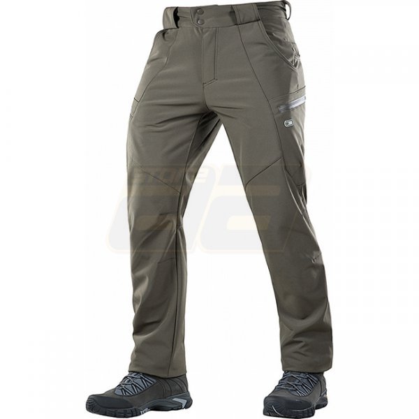 M-Tac Soft Shell Winter Pants - Olive - 2XL