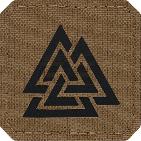 M-Tac Valknut Laser Cut Square Patch - Coyote / Black