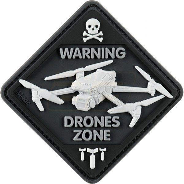 M-Tac Drones Zone Rubber Patch - Black