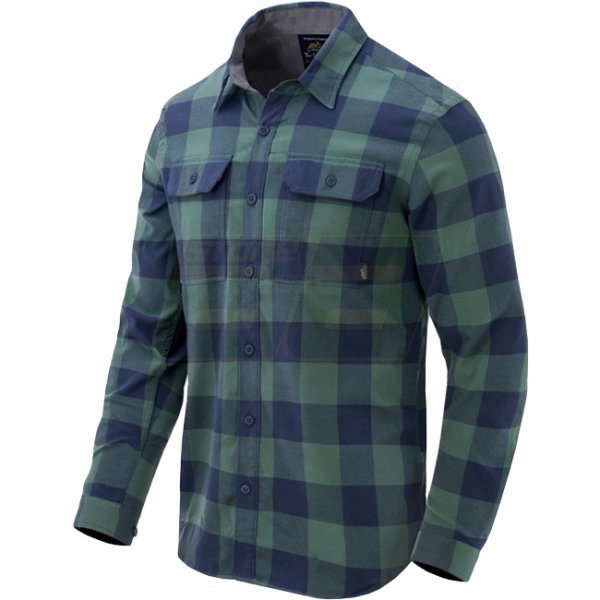 Helikon-Tex Greyman Shirt Nylon Sorona Blend - Moss Green Checkered - L