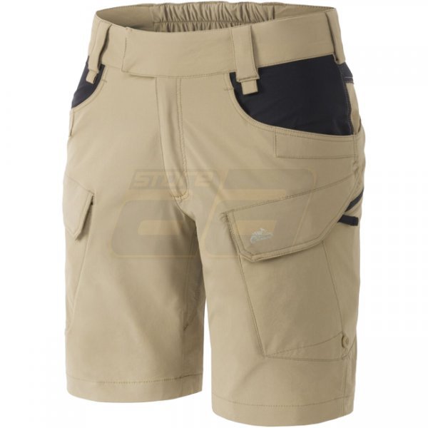 Helikon-Tex Women's OTS Outdoor Tactical Shorts 8.5 - Khaki / Black - L