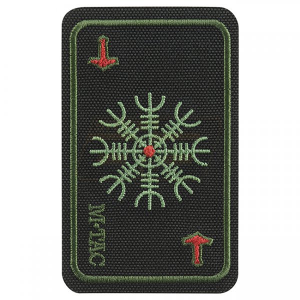 M-Tac Card Helm of Terror Embroidery Patch - Black