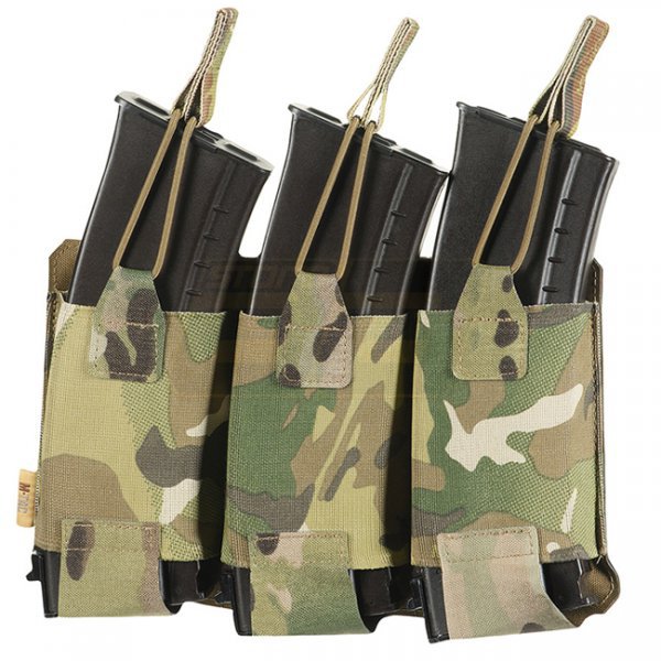 M-Tac Elastic Triple Magazine Pouch Elite Laser Cut - Multicam