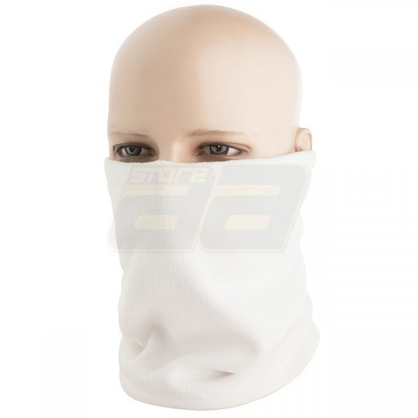 M-Tac Fleece Neck Gaiter 1/2 Adjustable - White - L/XL