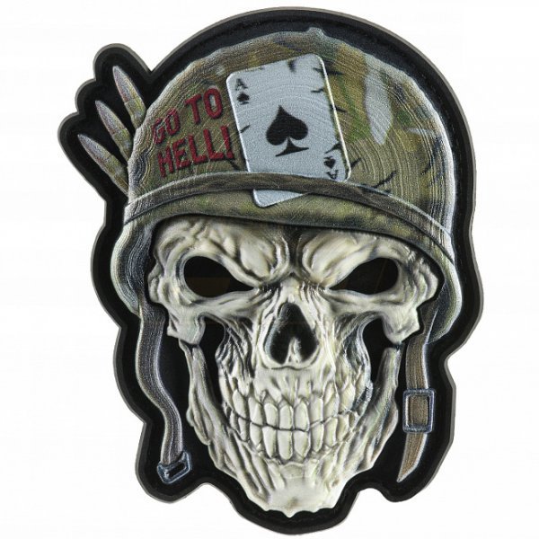 M-Tac Helmet Skull Print Patch - Olive