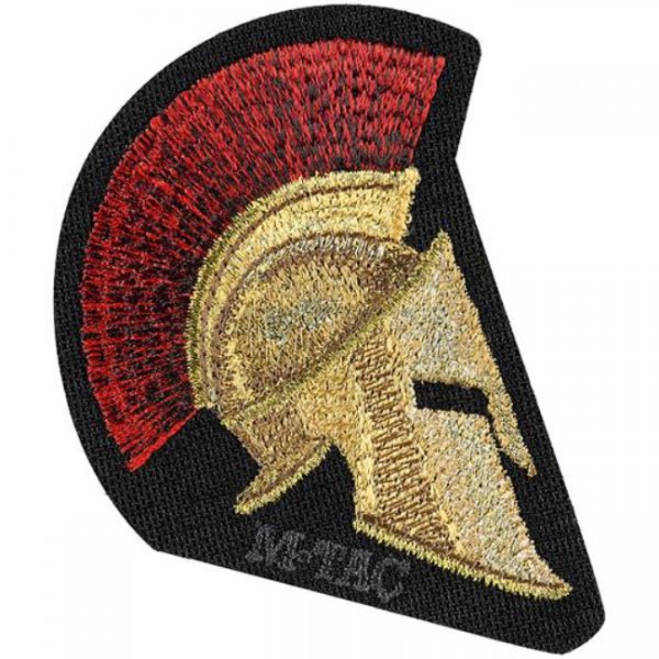 M-Tac Spartan Helmet Embroidery Patch - Black