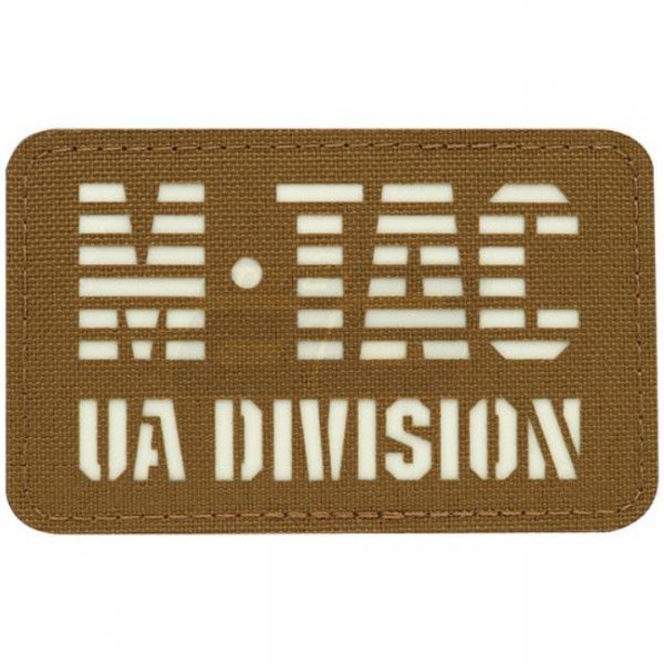 M-Tac UA Division Laser Cut Patch GID - Coyote