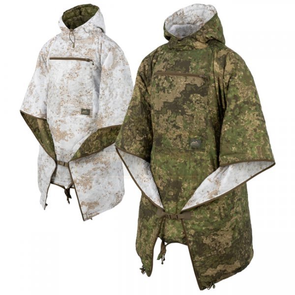 Helikon-Tex Reversible Swagman Roll Poncho - Pencott Wildwood / Pencott Snowdrift