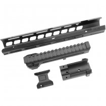 Dytac Marui AKM GBBR SLR Rifleworks Light M-LOK EXT Extended Handguard 11.2 Inch