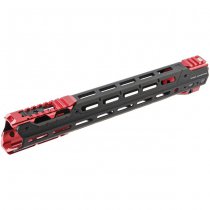 Madbull Strike Industries M4 GBBR / AEG GRIDLOK Handguard 15 Inch Main Body & Sights - Red