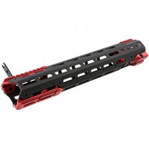 Madbull Strike Industries M4 GBBR / AEG GRIDLOK Handguard 15 Inch Main Body & Sights - Red