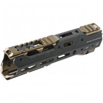 Madbull Strike Industries M4 GBBR / AEG GRIDLOK Handguard 8.5 Inch Main Body & Sights - Dark Earth