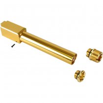 Nine Ball VFC Glock 17 Gen 4 GBB Non-Recoil 2-Way Outer Barrel & 14mm CCW Adapter - Gold