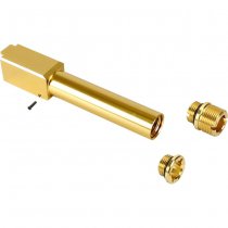 Nine Ball VFC Glock 19x GBB Non-Recoil 2-Way Outer Barrel & 14mm CCW Adapter - Gold