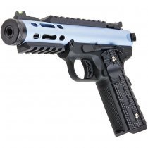 WE Galaxy 1911 Gas Blow Back Pistol Black Frame - Blue