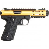 WE Galaxy 1911 Gas Blow Back Pistol Black Frame - Gold