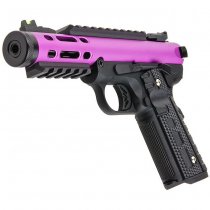 WE Galaxy 1911 Gas Blow Back Pistol Black Frame - Purple