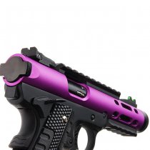 WE Galaxy 1911 Gas Blow Back Pistol Black Frame - Purple