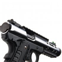 WE Galaxy 1911 Gas Blow Back Pistol Black Frame - Silver