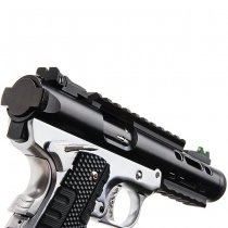 WE Galaxy 1911 Gas Blow Back Pistol Silver Frame - Black