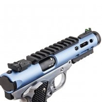 WE Galaxy 1911 Gas Blow Back Pistol Silver Frame - Blue