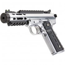 WE Galaxy 1911 Gas Blow Back Pistol - Silver Slide & Silver Frame