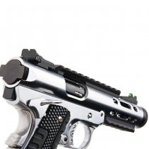 WE Galaxy 1911 Gas Blow Back Pistol - Silver Slide & Silver Frame