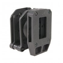 WoSport IPSC Multi-Angle Rotating Magazine Carrier Double Stack Pistol Magazine - Black