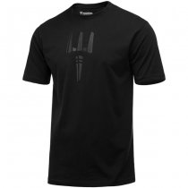 Pitchfork Trident Print T-Shirt - Black - S