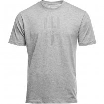 Pitchfork Trident Print T-Shirt - Heather Grey - L