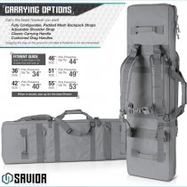 Savior Equipment Urban Warfare Double Rifle Bag 42 Inch - Grey