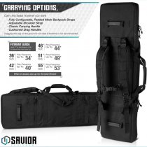 Savior Equipment Urban Warfare Double Rifle Bag 55 Inch - Black