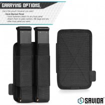 Savior Equipment Extended Mag Holder 2 Slot - Black